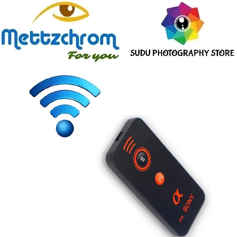 Mettzchrom IR Wireless Remote Control Camera for Sony A55 NXE3 NEX5N NEX6 NEX7 A5000 A6000 A6300 ....