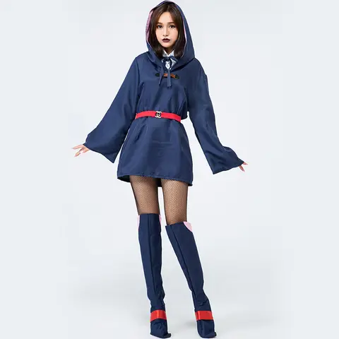 Akko Kagari Cosplay Little Witch Academia School Uniform Akko Kagari Costume Anime Cosplay 10 best sales Lilla Häxakademins cosplay - №7