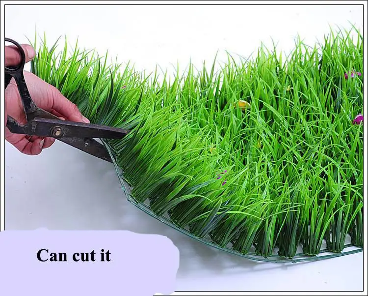 SPR New Arrival Green Grass Plastic Artificial Fish Tank Ornament Plant Aquarium Lawn Decoration-40*60cm