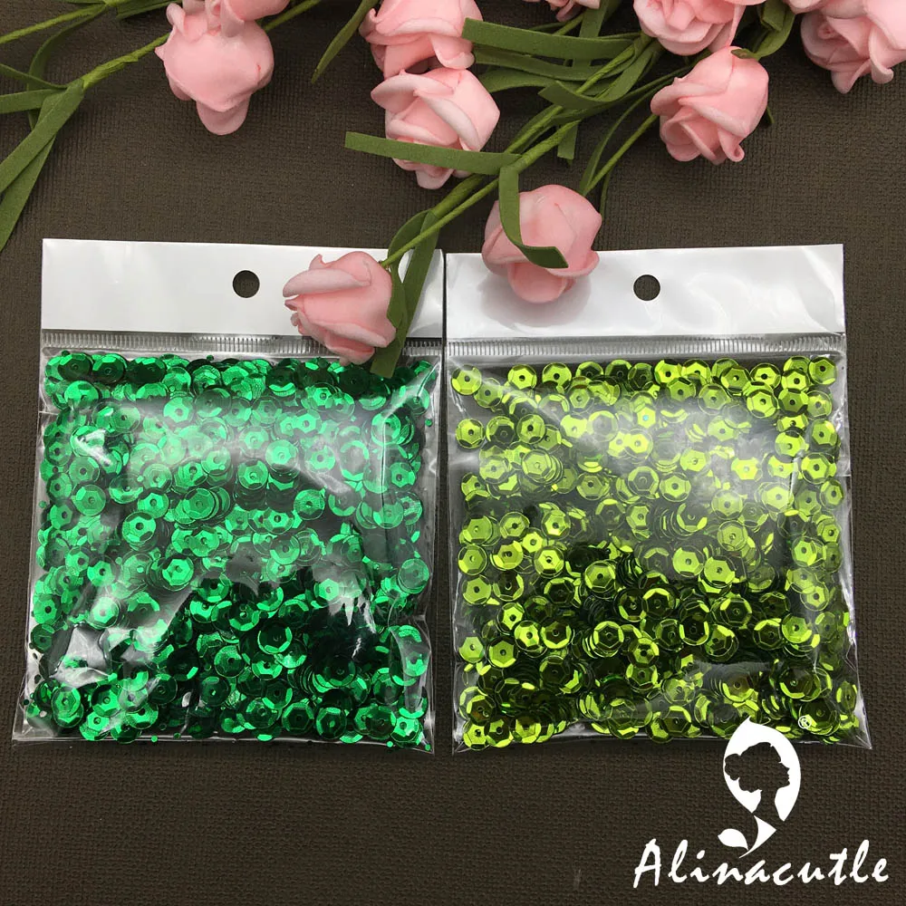 40g 6 millimetri rotonda Paillettes Paillette Cucire Accessori di Abbigliamento, accessori di Abbigliamento, Paillettes FAI DA TE scrapbooking scuote