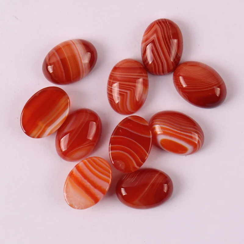 18x13MM Veins Agate Oval CAB GEM Cabochon Jewelry Bead (10 pcs/lot) H013