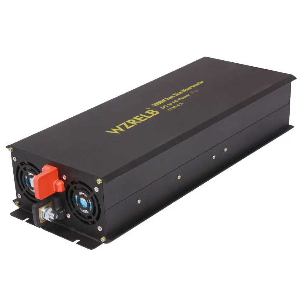 3000W Pure Sine Wave Solar Inverter 12V to 220V Wind Generator Inverter Welding Machine Power Supply 24V/48V DC to 120V/240V AC