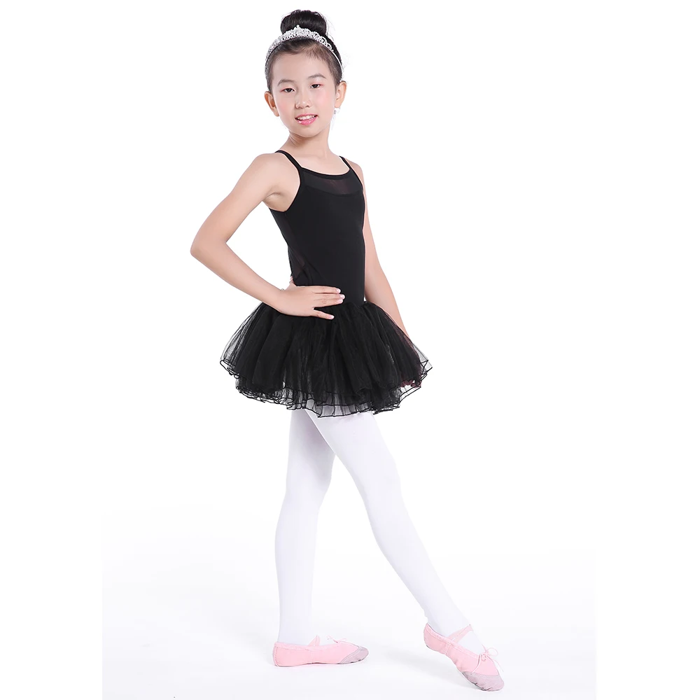 Girls Camisole Ballet Dance Leotard Tulle Skirt Kids Ballet Tutu Dress Ballet Costume Dance Wear Pink Blue Lavender and Black