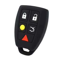 Silicone Car Key Case For Volvo C30 C70 S40 V50 2004 2005 2006 2007 Cover Remote Fob Shell Jacket Sleeve