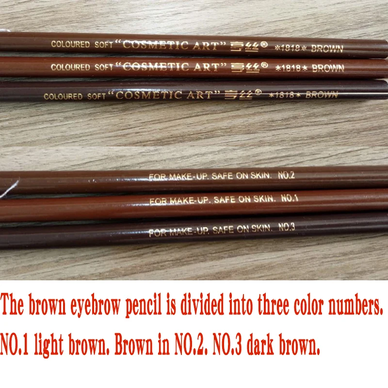 3 Pcs Eyebrow Pencil Waterproof Tattoo Pen Soft Coloured Long Lasting Natural Makeup Product Cosmetics Cheap Brand Wholesale