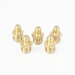 20pcs M10x1 /M10x1.5  Metric Male Brass Grease Zerk Nipple Fitting For Grease Gun