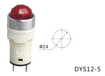 

Indicator pilot light,indicator lamp DYS 14-5 DC12V DC24V AC220V 14mm,Indicator Switch