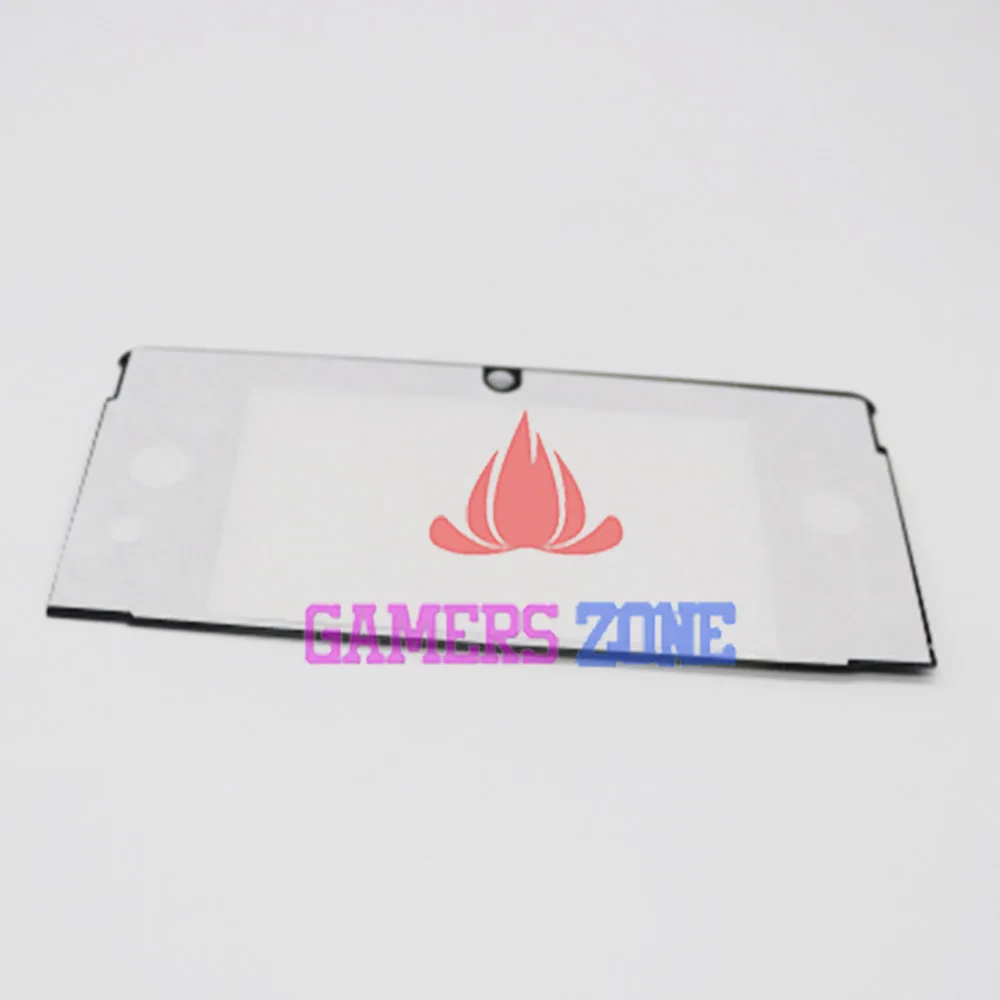 2 قطعة من البلاستيك والزجاج أسود أبيض علوي واقي شاشة LCD أمامي غطاء بلاستيكي بديل لعدسة نينتندو 3DS