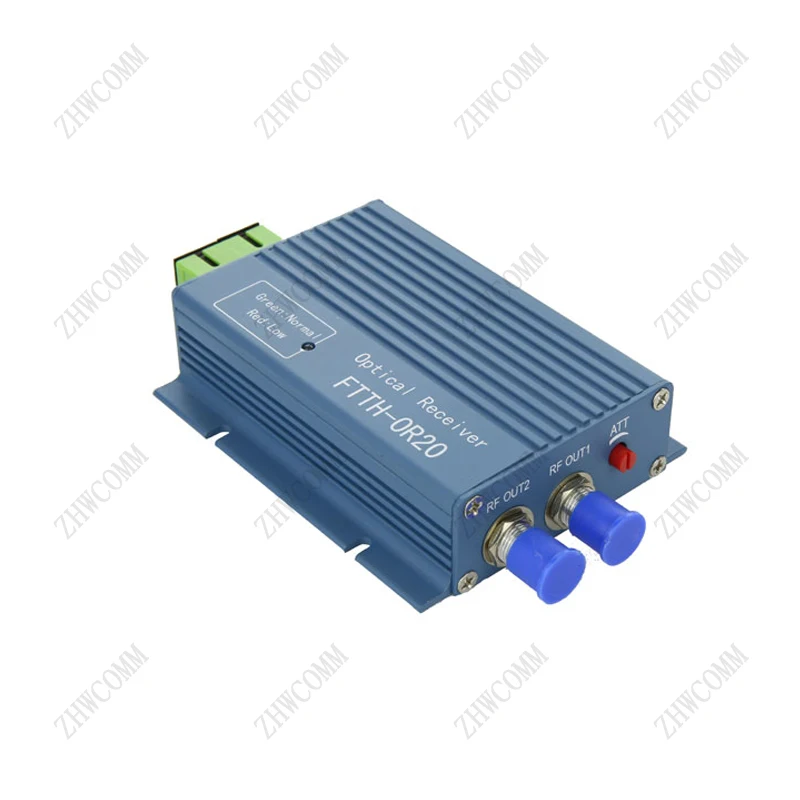 OR20ไฟเบอร์ออปติก CATV ตัวรับสัญญาณ FTTH SC APC สองทางตัวเชื่อมต่อไฟเบอร์ออปติกพร้อมพอร์ตเอาท์พุต2พอร์ต WDM สำหรับ PON WDM