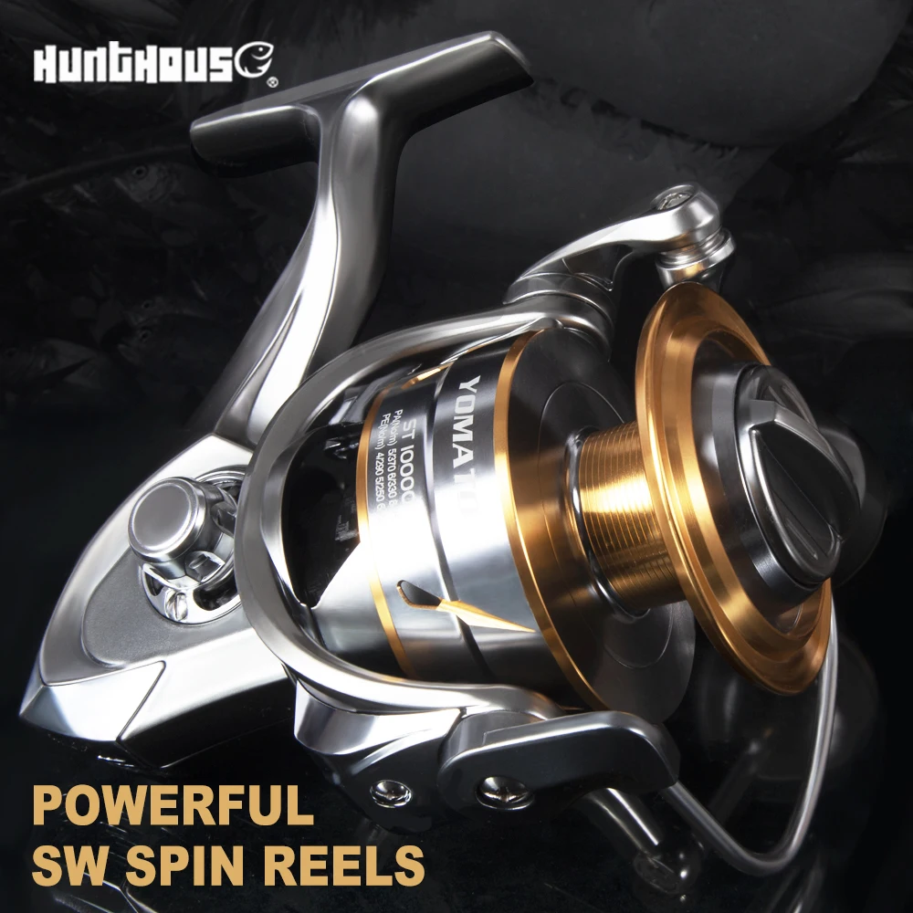 HuntHouse  Japan Made fishing spinning reel Saltist LSW3000-LSW10000 4.9:1 5.1:1 10BB Alloy 20kg  Jigging Spinning trolling reel