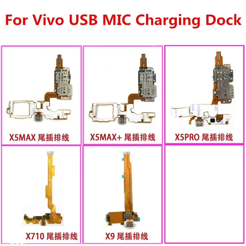 Charging Flex Cable For iPhone X5MAX+ USB Charger Port Dock Connector With Mic Flex Cable,X5pro V3MA V3MAX E5 Xplay Charging