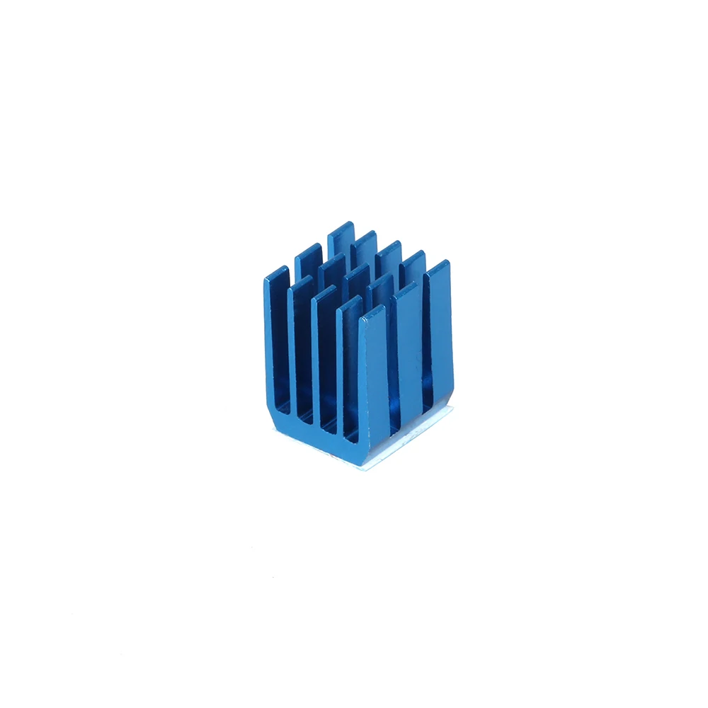 3DSWAY 4pcs/lot 3D Printer Parts Stepper Motor Driver Module Heat Sinks Cooling Block Heatsink for A4988 Drive 9*9*12mm Blue