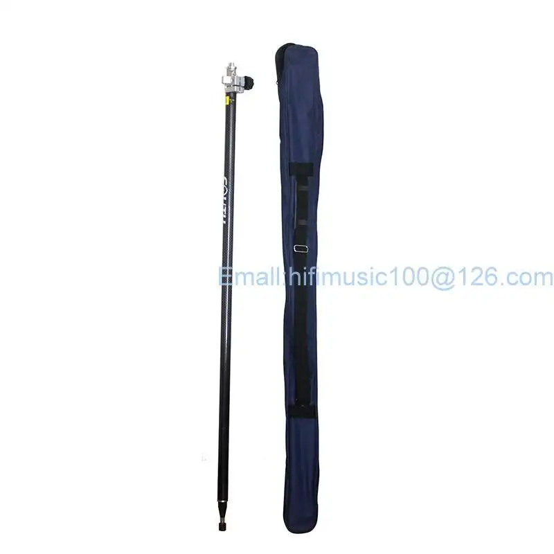 NEW  Telescopic Carbon Fiber  2.5M Prism GPS Pole Total Station Surveying