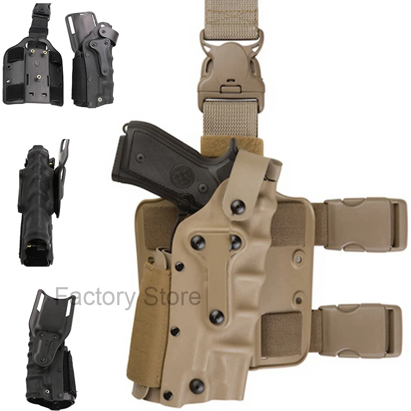 Tactical Gun Holster Leg Platform Pistol case Fits For GLOCK 17 19 Colt 1911 M92 M9 SIG P220 Outdoor Thigh Gun Holster Hunting