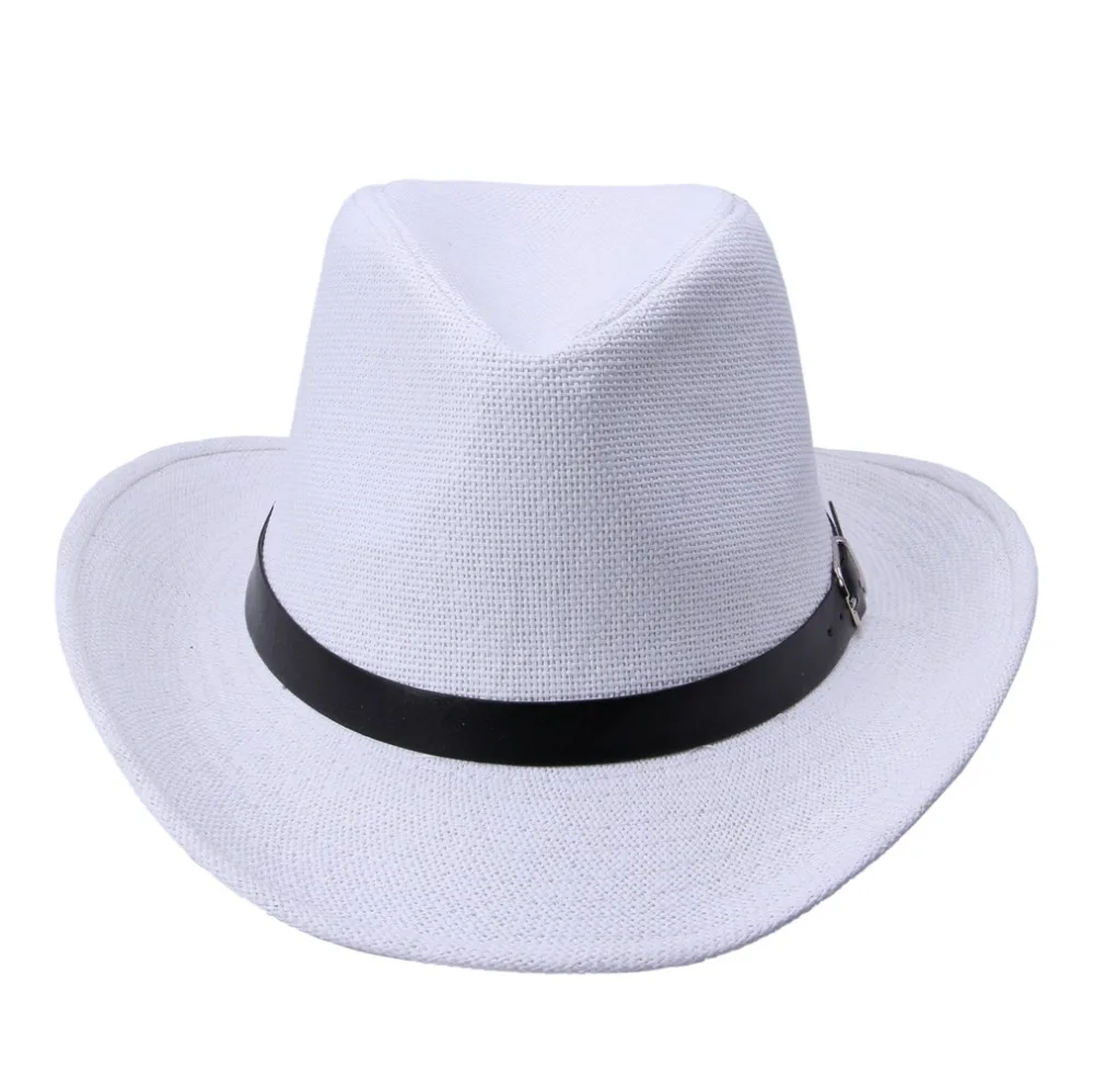 LNPBD Kimisohand New Hot Fashion 6 Colors Summer Men Straw Hat Cowboy Hat Men\'s Fashion Hot Sale