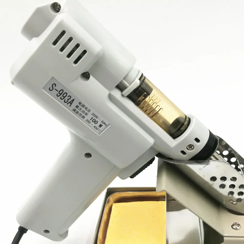 Imagem -03 - Pistola Desoldering Elétrica com Sucker Gun 110v 220v S-993a Bomba Desoldering a Vácuo Solda 100w