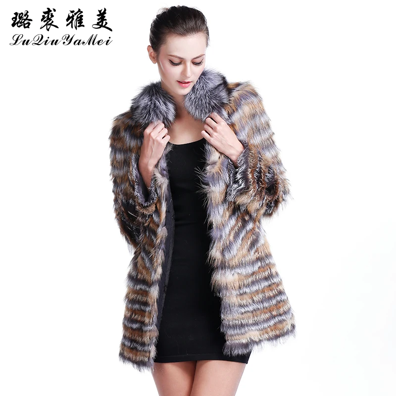 Fox Fur Coats for Women Red&Silver Fox Fur Natural Vest 2020 Luxury Brand Russian Plus Size Luxury Real Fox Fur Jackets Winter