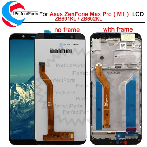 5.99" For Asus ZenFone Max Pro ( M1 ) ZB601KL ZB602KL LCD X00TD Display with Frame Touch Panel Glass Screen Digitizer assembly