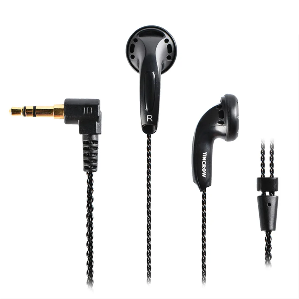 YINCROW RW-9 3.5mm In-ear Earphones flat head earbuds professional fever HIFI fever Bass Sound Quality Earphone