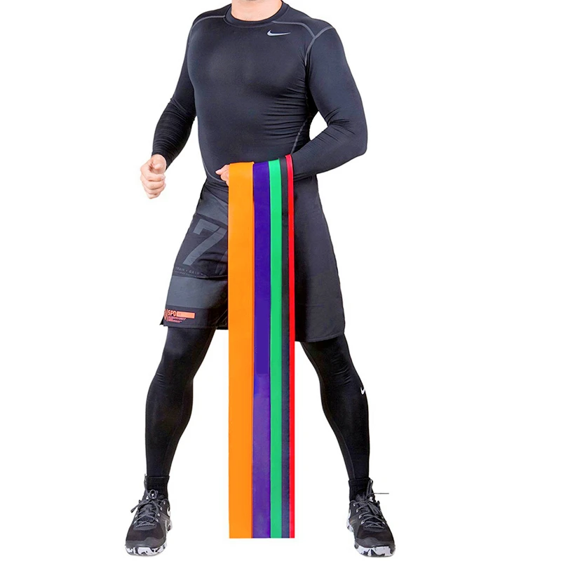 Bandes de résistance Super longues en Latex naturel, ensemble de caoutchouc athlétique, extenseur de gymnastique, Crossfit, puissance, levage, traction, renforcement musculaire