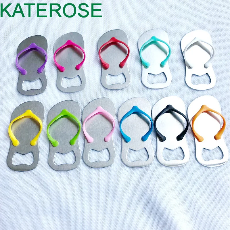 

22PCS Colorful Flip Flop Bottle Opener in Organza Bag Beach Wedding Bridal Shower Birthday Party Gift Favor