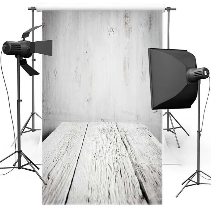 

White Brick Stone Old Wood Backgrounds polyester or Vinyl cloth High quality Computer print wall photo backdrop