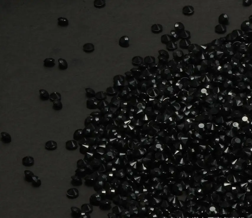 10,000pcs 3mm Black Pointed Crystals Diamond Beads For Wedding Bridal Party Holiday Throwing Confetti Table Decoration Sprinkles