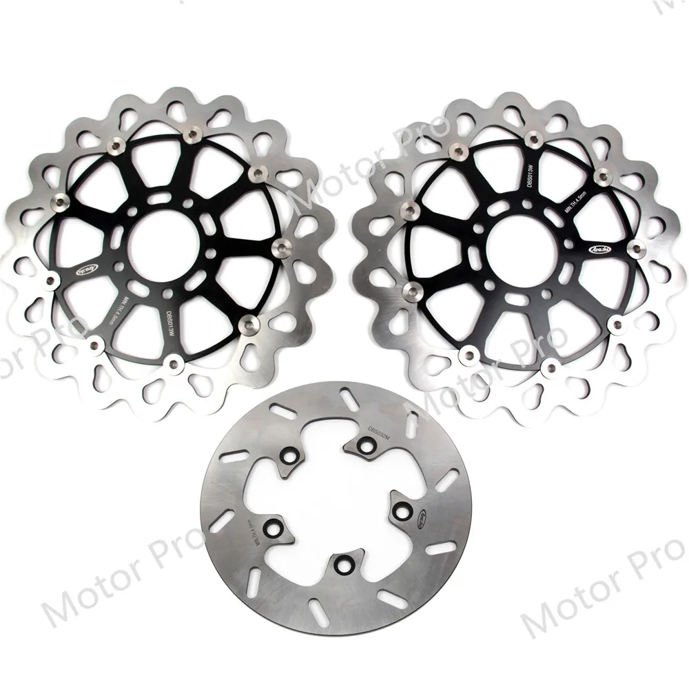 GSXR600 1997 - 2003 For Suzuki GSXR GSX R GSX-R 600 Front Rear Brake Disc Disk Rotor Kits 1998 1999 2000 2001 2002 750 1000 GOLD