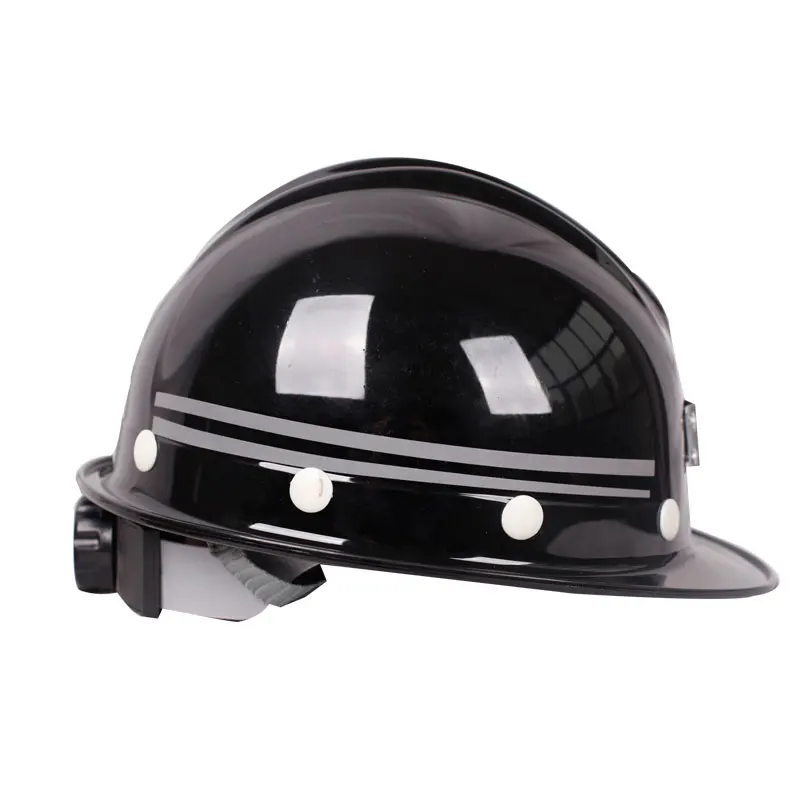 high quality FRP helmet Front light can be installed helmet Both sides Reverse cursor Safety helmet