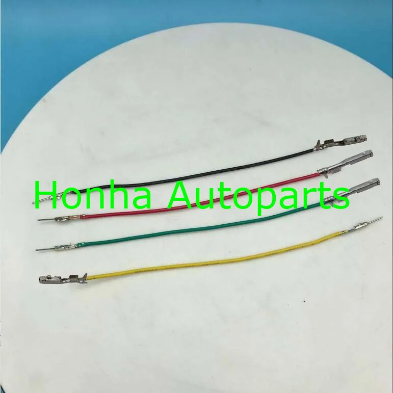 25/50/100 pcs/ lots crimp terminal 1670144-1/963716-1 with 20cm 20AWG (0.5mm) red black green and yellow wire