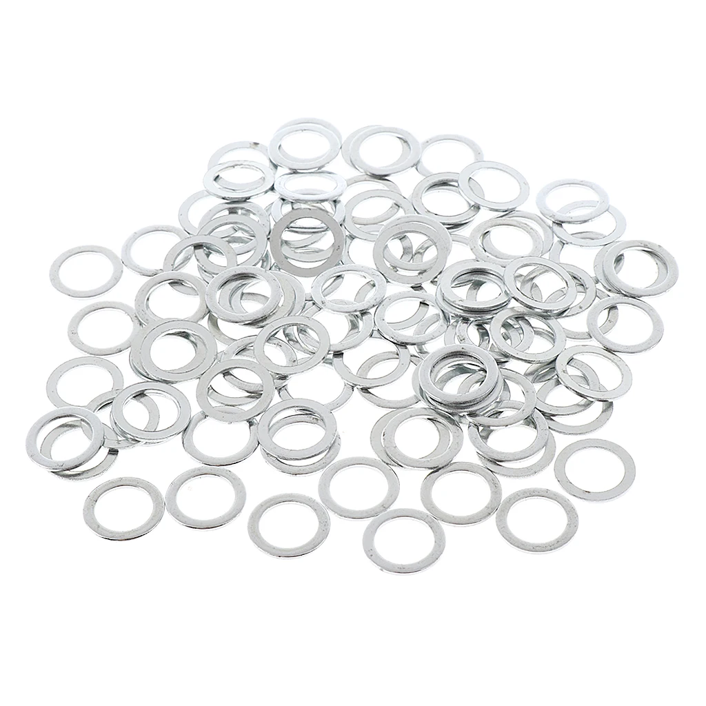 100Pcs Heavy Duty Zilver Snelheid Ringen Longboard Lager Ringen Buiten Skateboarden Accessoires