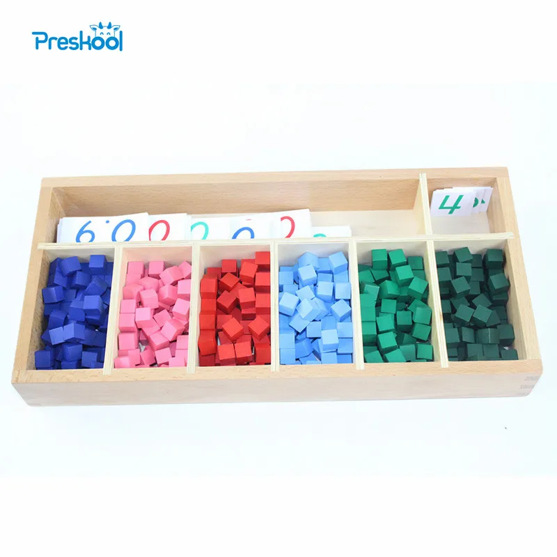 Montessori Kids Toy Baby Math Decimal Dot Learning Educational Preschool Training Brinquedos Juguets