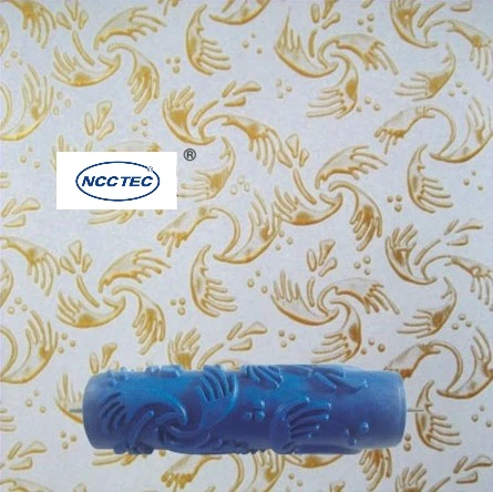 7'' 180mm NCCTEC liquid wallpaper print roller tools FREE SHIPPING decorative pattern roller liquid wallpaper flower mould