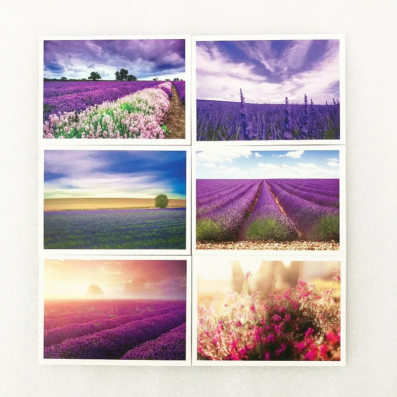 6 Pcs/Set Charming City Series - Provence Scenery Postcard Birthday Letter Business Gift Greeting Card Message Card