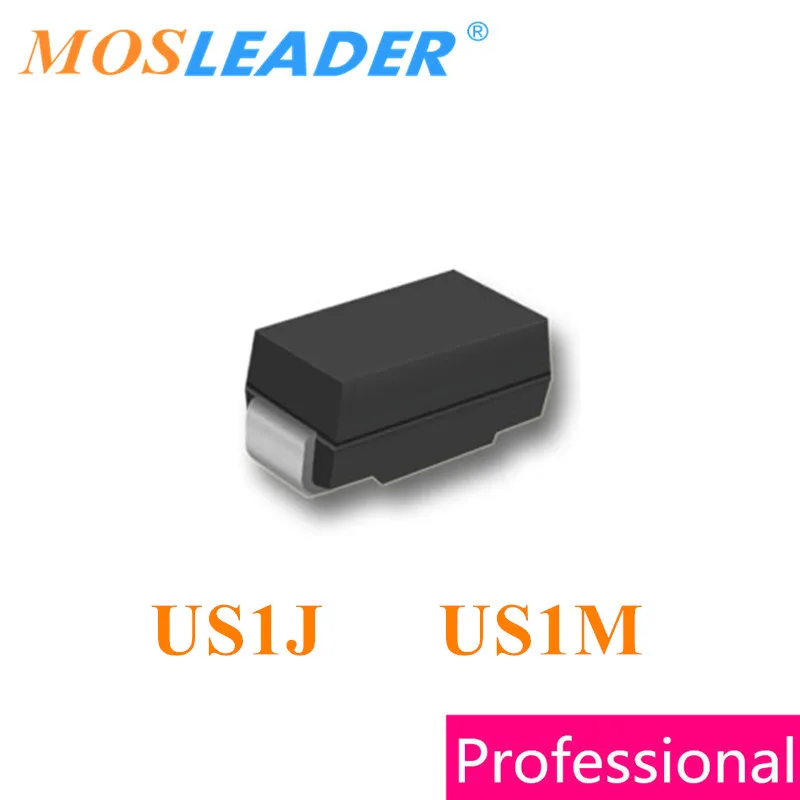 Mosleader US1J US1M SMA 2000PCS DO-214AC UF4005 HER106 UF4007 SMD HER108 1A 600V 1000V 1KV Made in china Hohe qualität