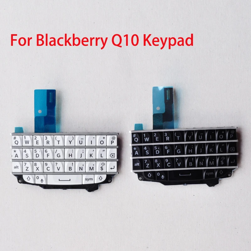 BINYEAE Cell Phone Keyboard For Blackberry Q10 Keypad With Flex Cable Repair Part