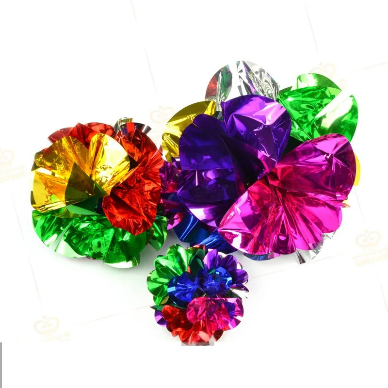 Small Size Appearing Ball Flower Magic Spring Flower Bouquet Magic Tricks Props Close Up Street Magic Tricks Novelty Party Toys