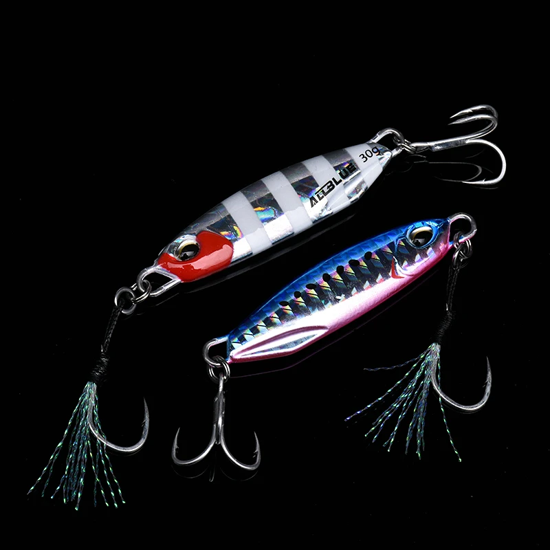 ALLBLUE New DRAGER Metal Cast Jig Spoon 15G 30G Shore Casting Jigging Fish Sea Bass Fishing Lure  Artificial Bait Tackle