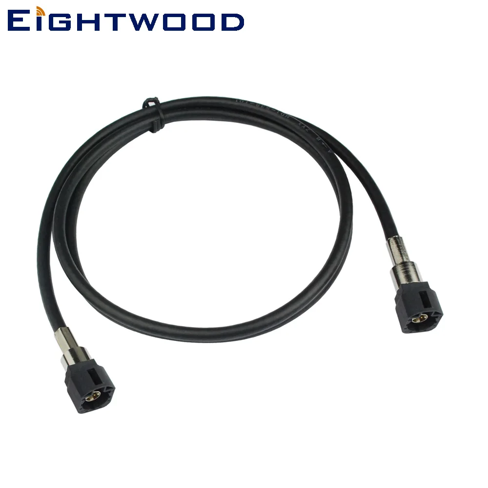 Eightwood New Vehicle/Car High-speed Transmission FAKRA HSD A Jet Black LVDS 120cm Shielded Dacar 535 4-Core Cable