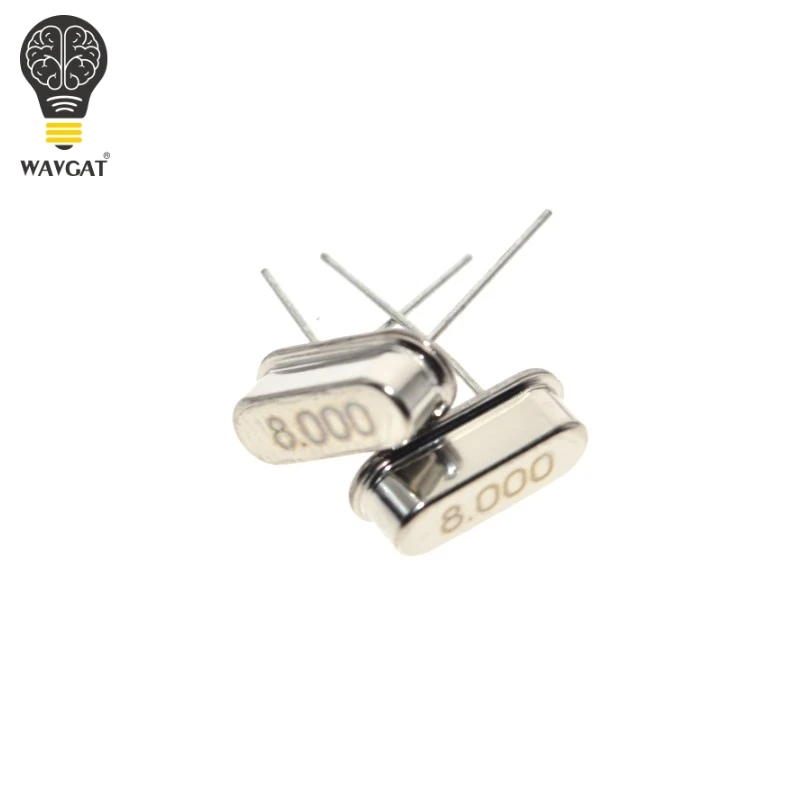 10pcs 8.000M 8.000MHZ 8MHz 8 MHZ Quartz Crystal Resonator Passive Oscillator HC 49S New WAVGAT