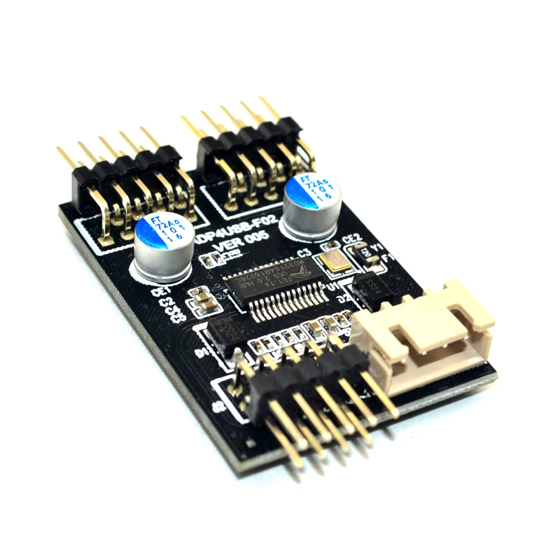 9pin USB Header 1 to 2 Extension Cable Desktop 9Pin USB HUB USB 2.0 9pin Connector Adapter Port Multiplier with SATA Power Cable