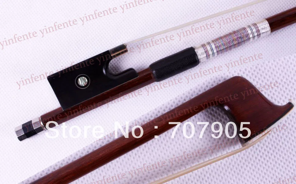 

4/4 Violin Bow pretty Parisian Eyes frog Brazil Wood Silver Color Bow string