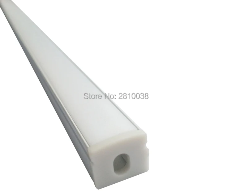 10 X 2M Sets/Lot U style Led aluminum strip profile and U type aluminium led strip light diffuser for flooring lighting