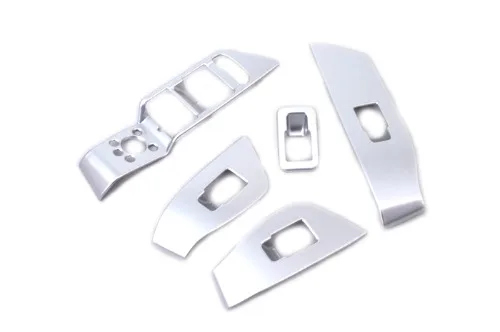 

Matt Chrome Interior Switch Panel Cover Set 5 PCS For Audi A4 B9