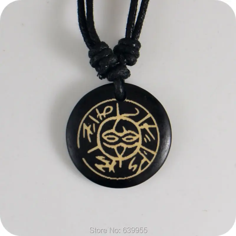 GOD eyes Sky eyes yak bone Carving Pendant Necklace Amulet Lucky Gift Tribal Totem Fashion Jewelry