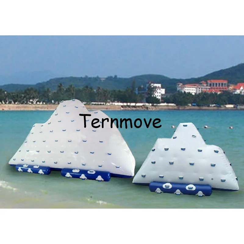 PVC tarpaulin inflatable water iceberg, fashionable water climbing iceberg for water playing inflatable flotating sport game