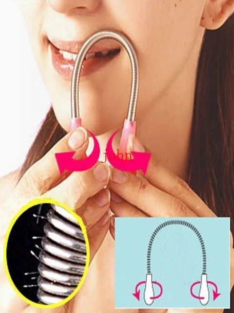 dhl fedex Face Facial Hair Spring Remover New Face Hair Removal Device Faces Delicate Beauty Micro Spring