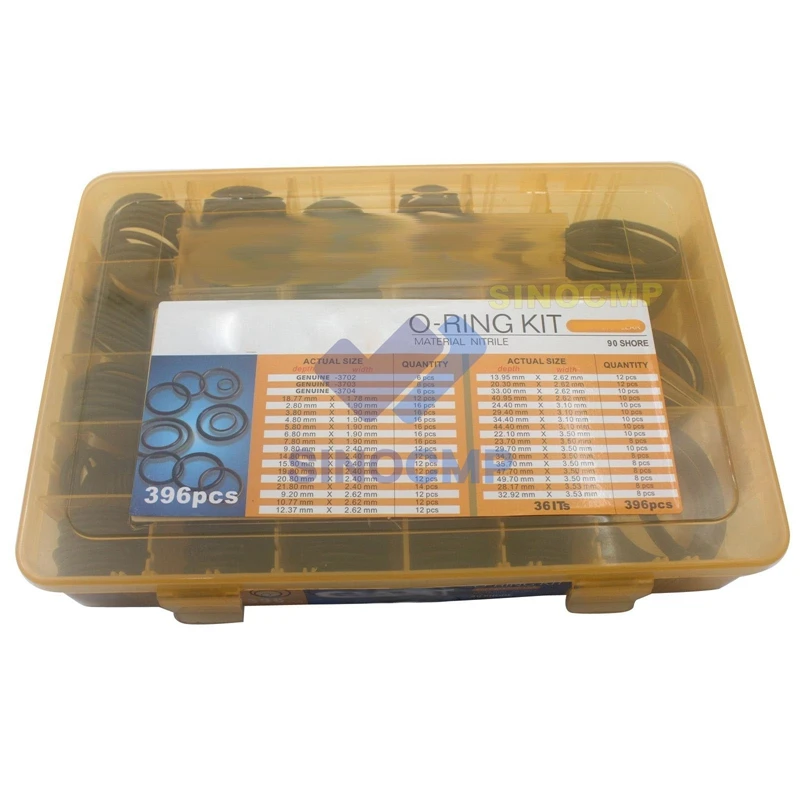 396pcs O Ring Kit Box Repair Gaksets with 3 month warranty