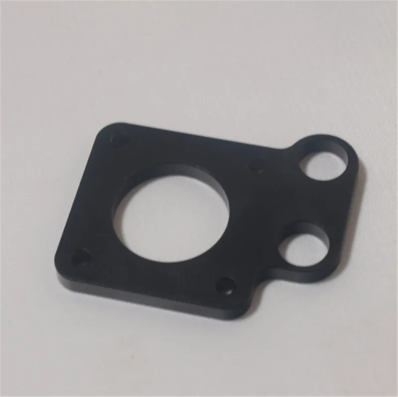 

Reprap Prusa CNC black color metal Y-motor mount plate Sturdier RepRap Prusa i3 Aluminum y-motor mount for NEMA 17 stepper motor