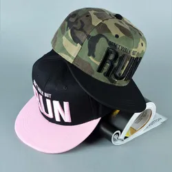 2017 new Runing Letter Snapback Baseball Cap Camouflage Hip Hop Hat For Men Women Street Dance Fashion Aba Reta Pink